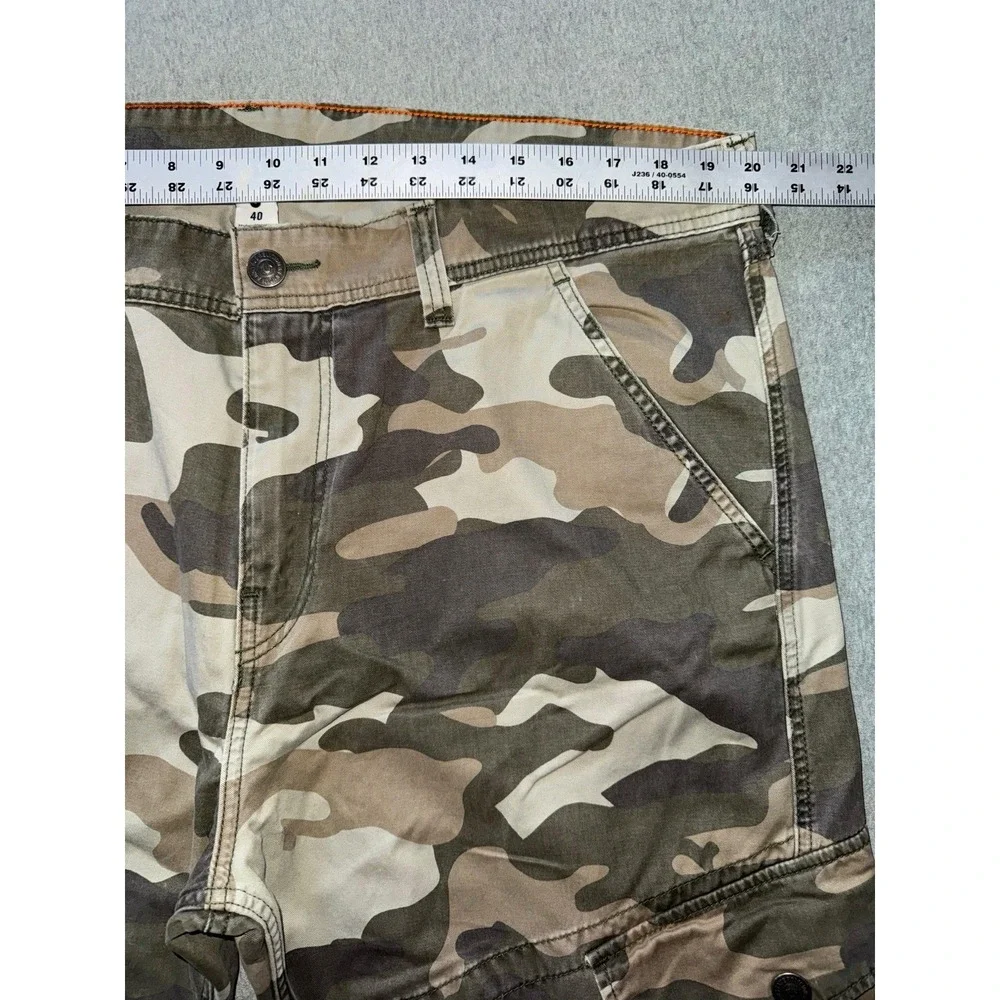 True Religion Men's Regular Fit Cargo Pants Camouflage‎ Army Sz 40